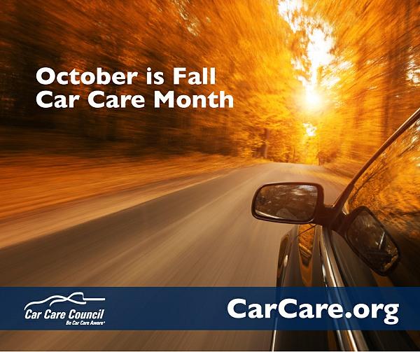 Motorist Checklist for Fall Car Care Month in October